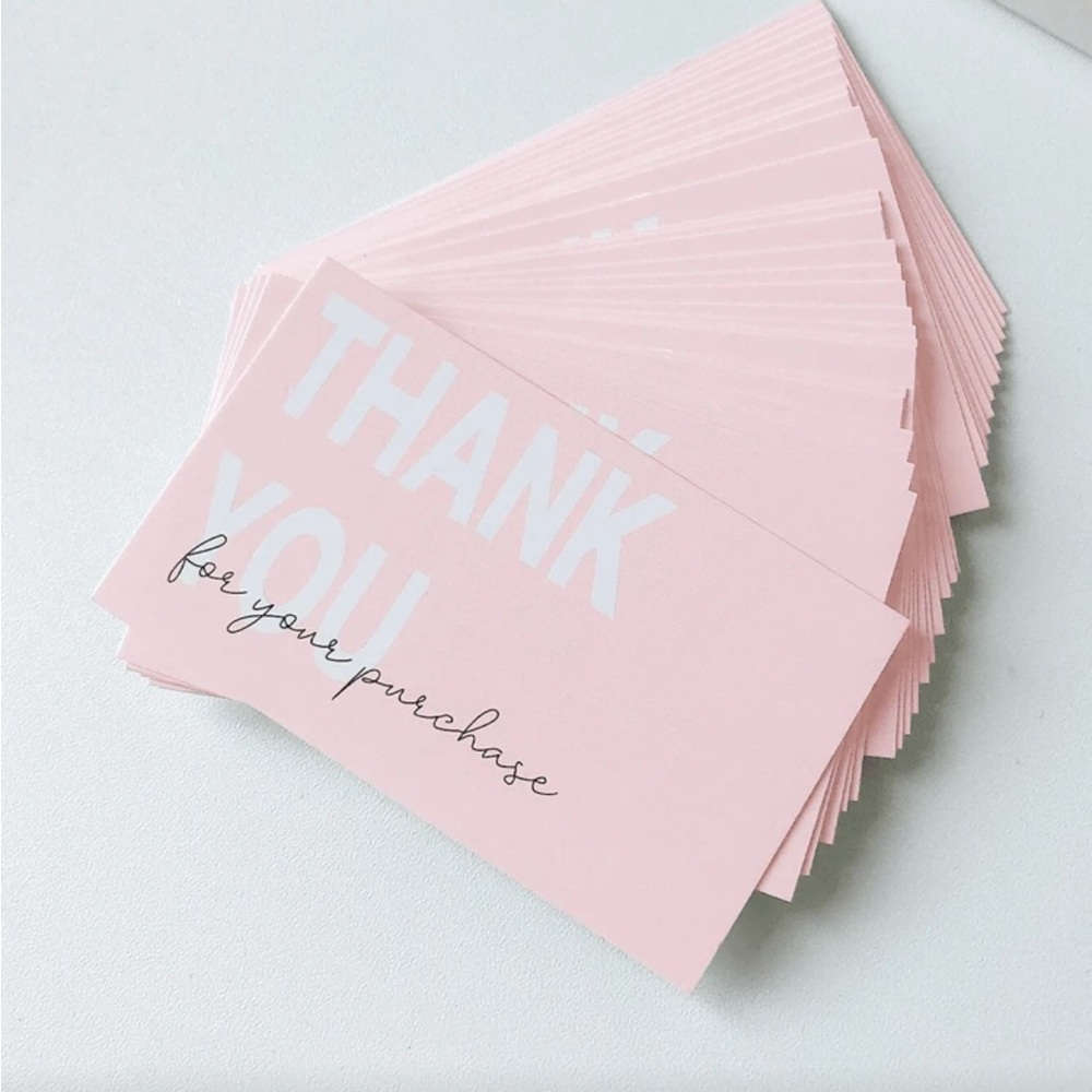 Pink "Thank You" Cards Pack